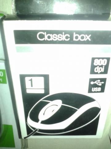 Mouse classic box 800dpi usb preto 20160815