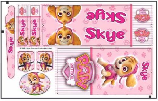 0025 RBW - ADESIVO VINIL INFANTIL ESPECIAL SKYE PATRULHA CANINA