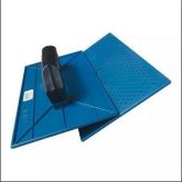 116539 BC - Desempenadeira Pvc Emave Azul Corrugada 18x30