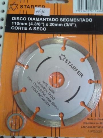 Disco de corte a seco stafer 110x 1.9x7 20160815_155745