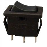 Interruptor Liga/Desliga tipo Gangorra 10A/125 6A/250V - Preto