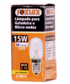 99944 BC - lampada incandecente  geladeira micro 015w 127v foxlux