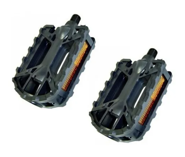 1141 SORO - PEDAL MTB NYLON METALCICLO BARRA PRETO R/F 1/2